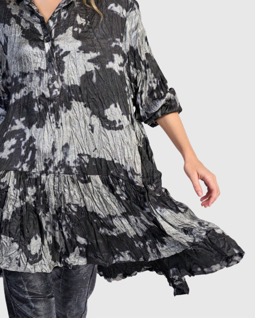 טוניקה מטאלית כסף