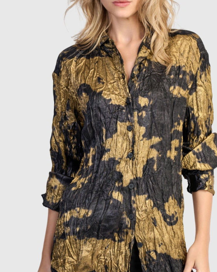 חולצה גברית זהב