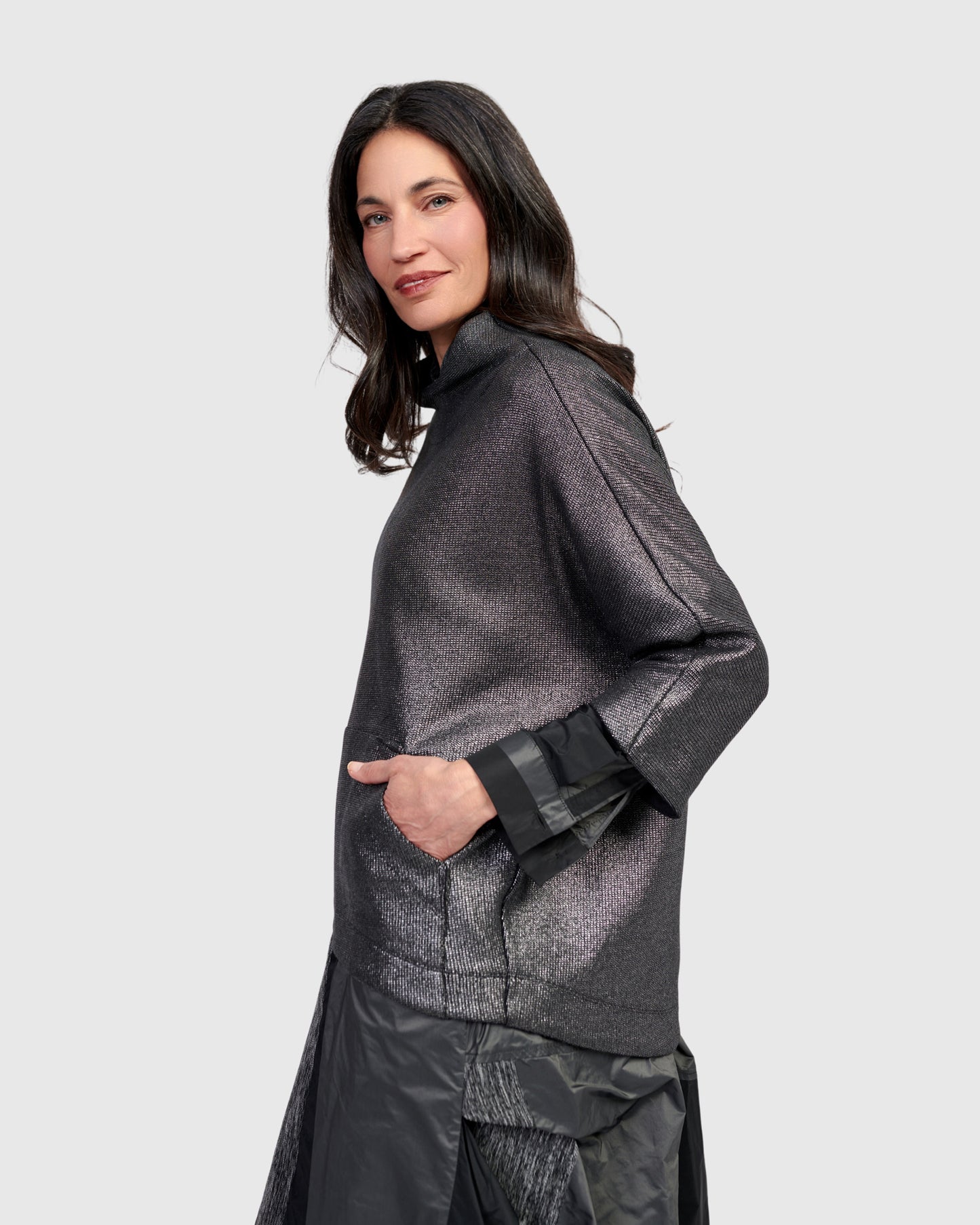 סווטשירט חורפי כסף