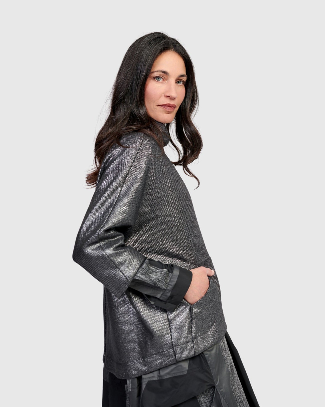 סווטשירט חורפי כסף