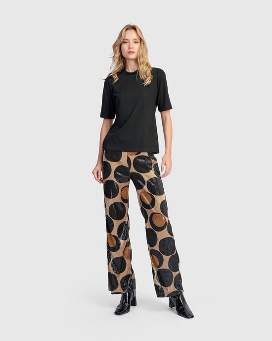 מכנס יקר פאייטים עיגולים