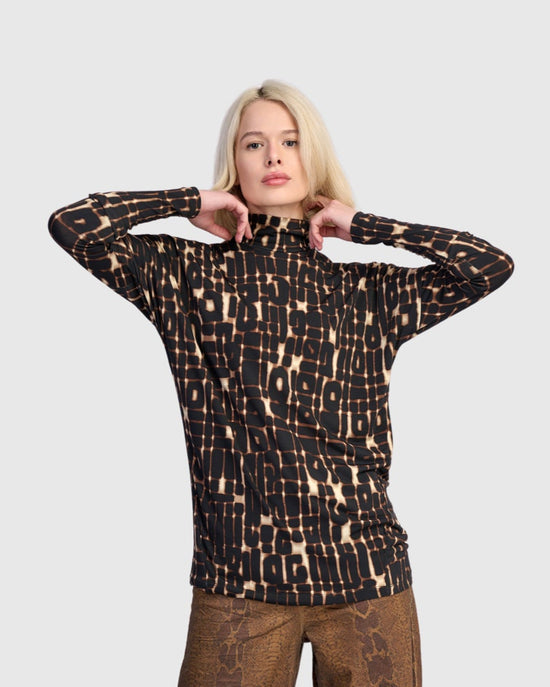 חולצה גולף מודפסת