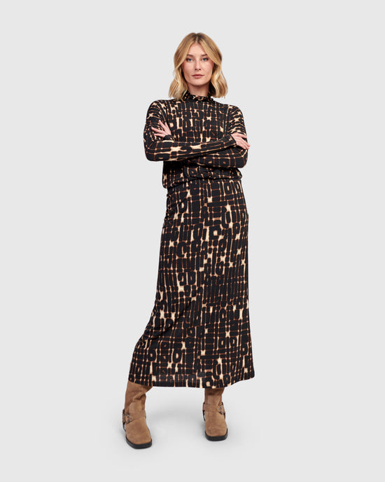 חצאית רטרו מודפסים