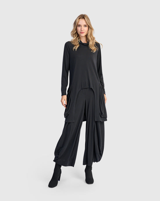 טוניקה קופרו כיסים שחורה