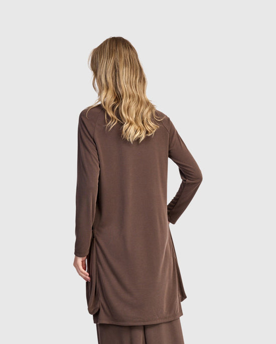 טוניקה קופרו כיסים קפה