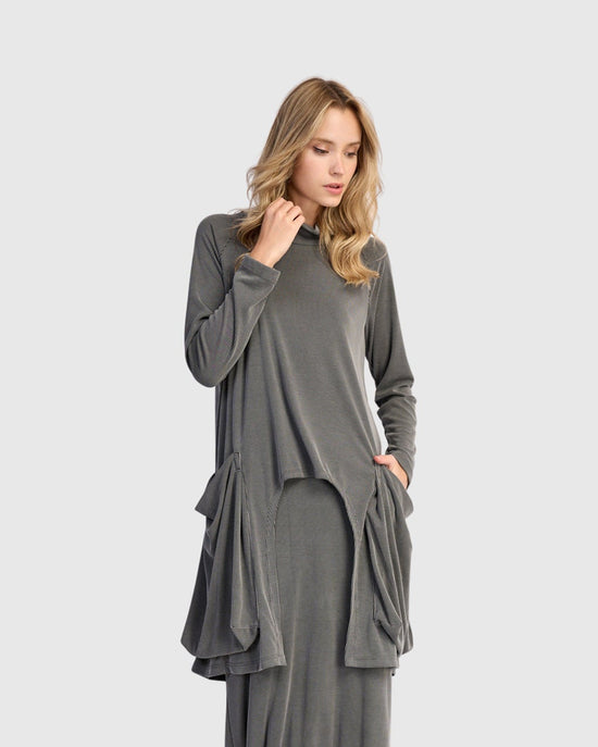 טוניקה קופרו כיסים אפורה