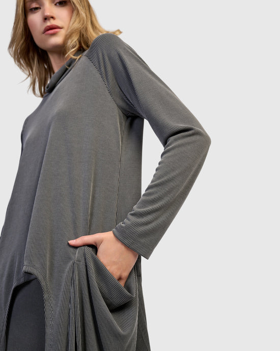 טוניקה קופרו כיסים אפורה