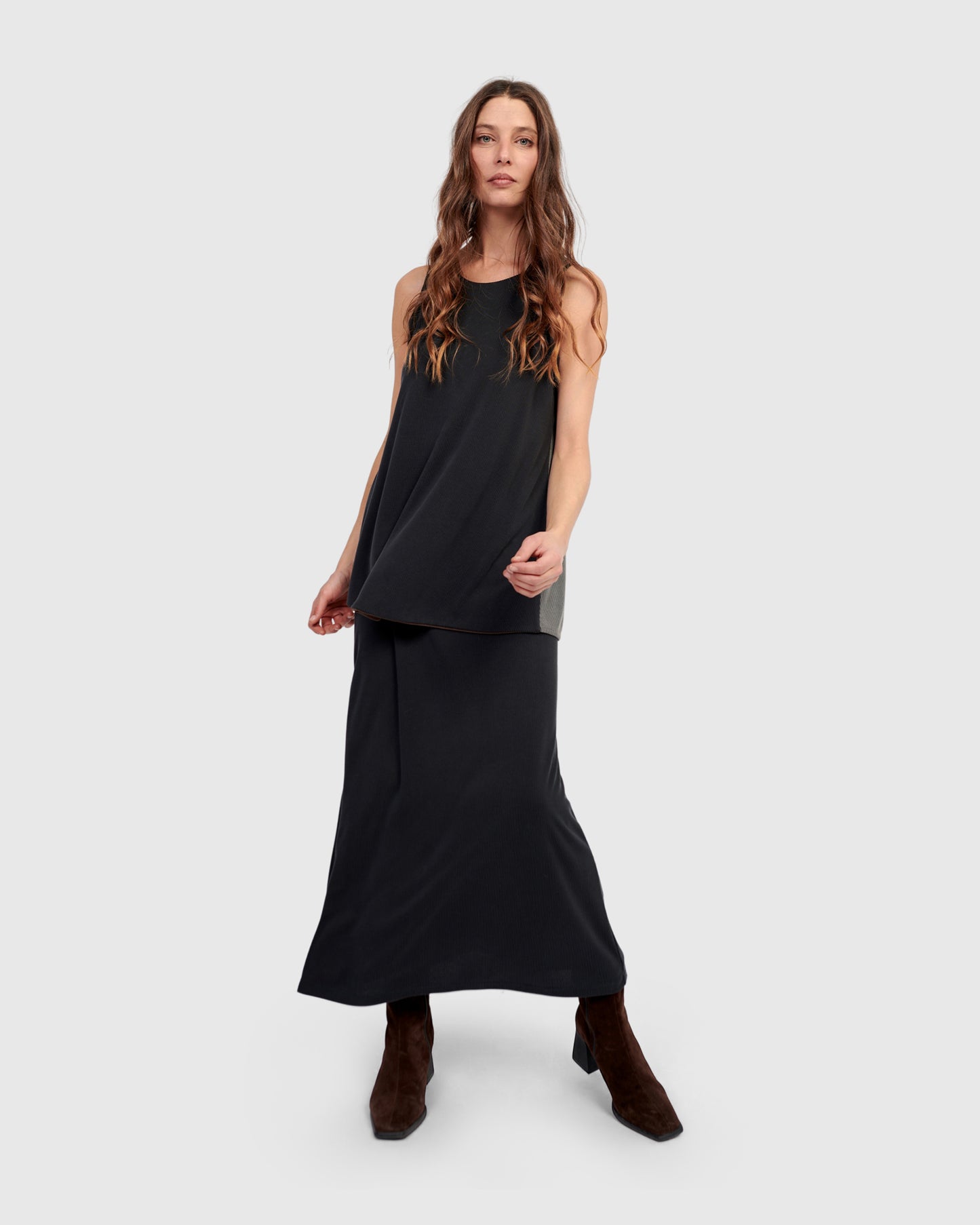 גופייה בסיסית דו צדדית מיקס