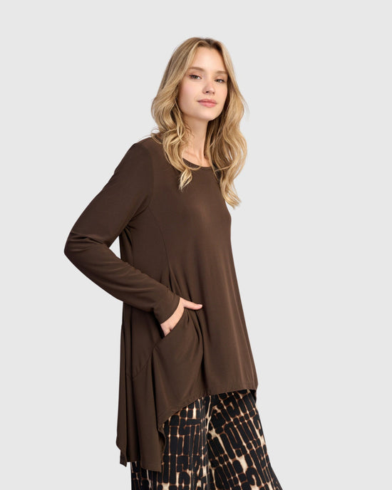 טוניקה רננה חומה