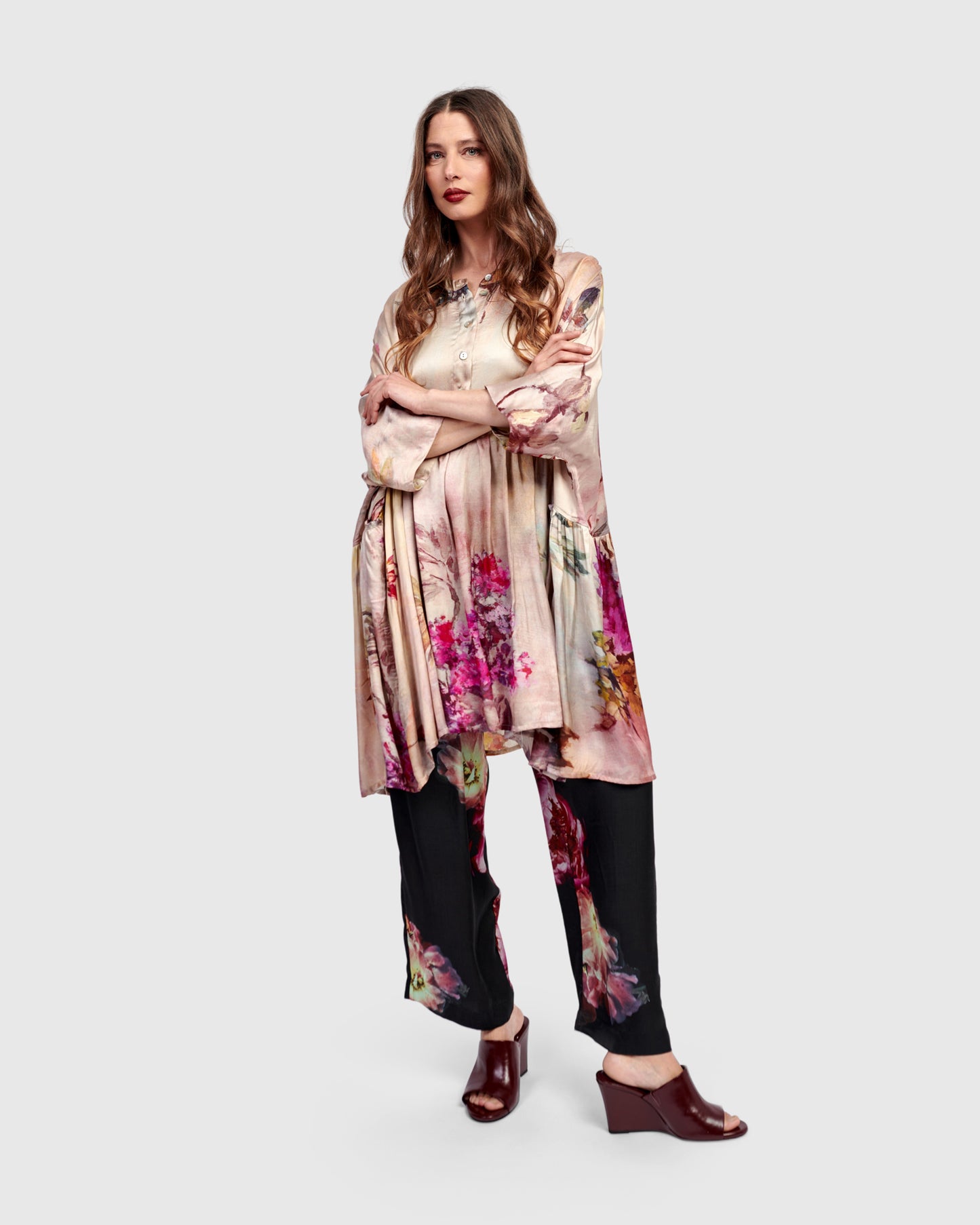 טוניקה אפטר דארק מכל הלב פרחונית