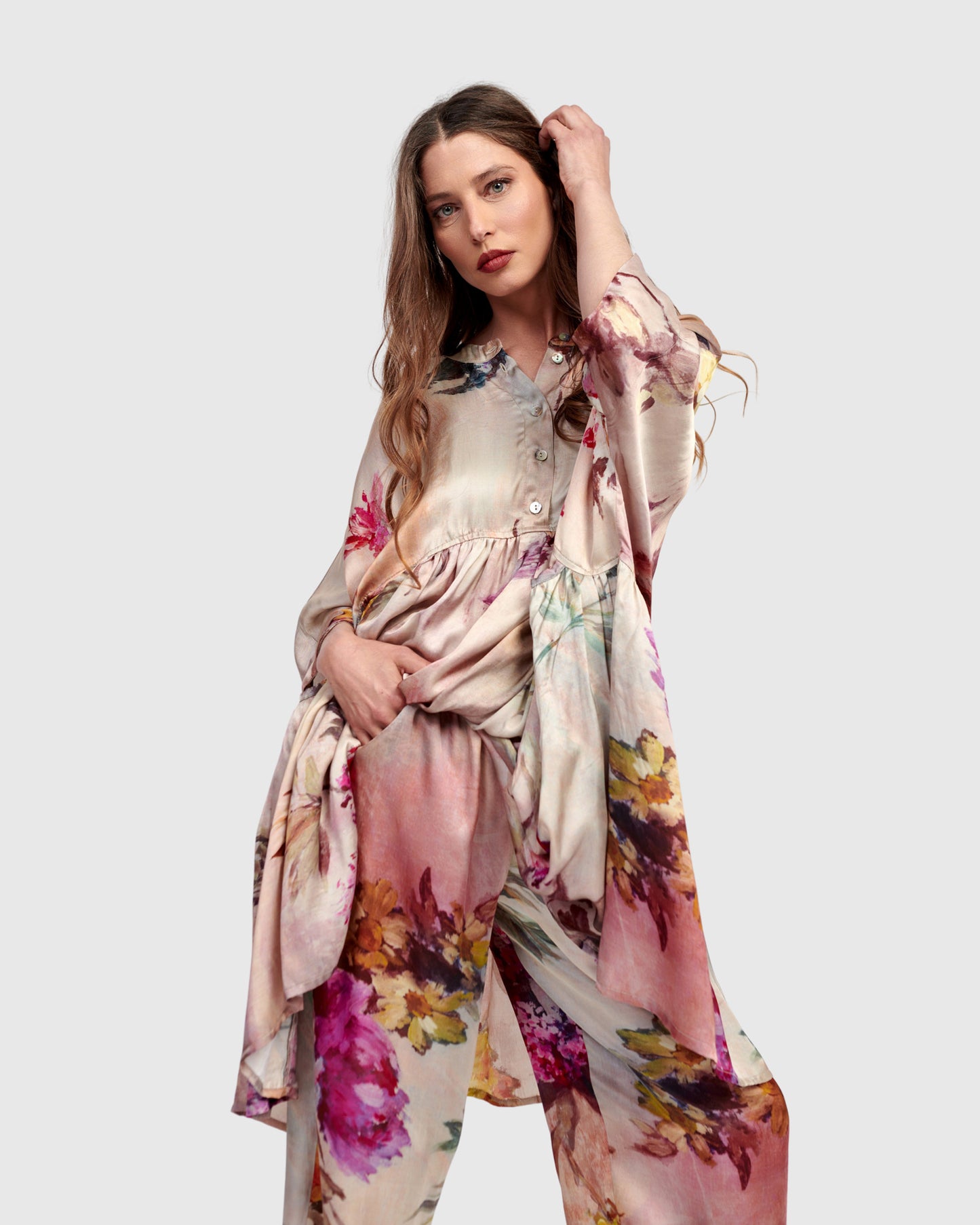 טוניקה אפטר דארק מכל הלב פרחונית