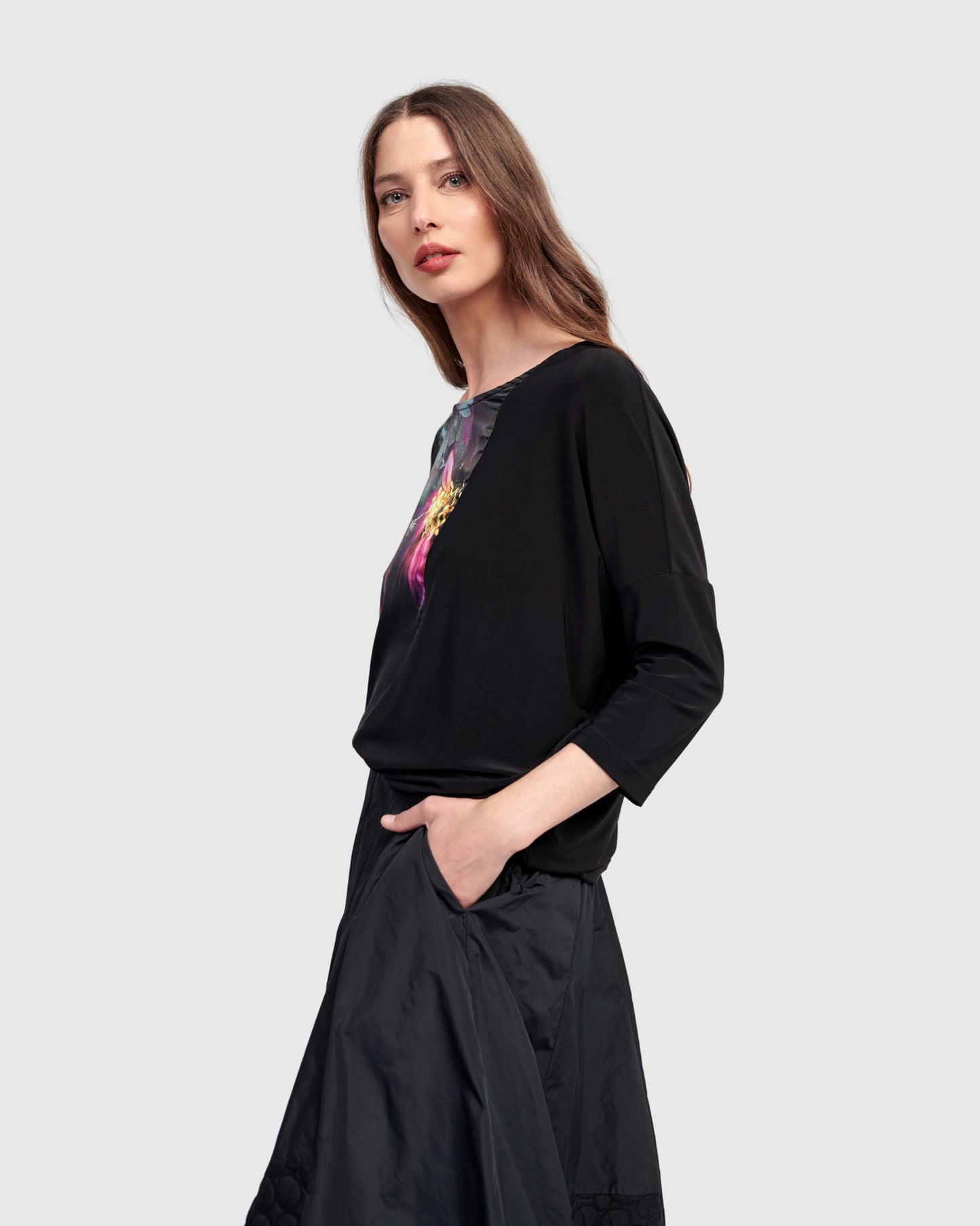 חולצה אפטר דארק ציפי שחורה