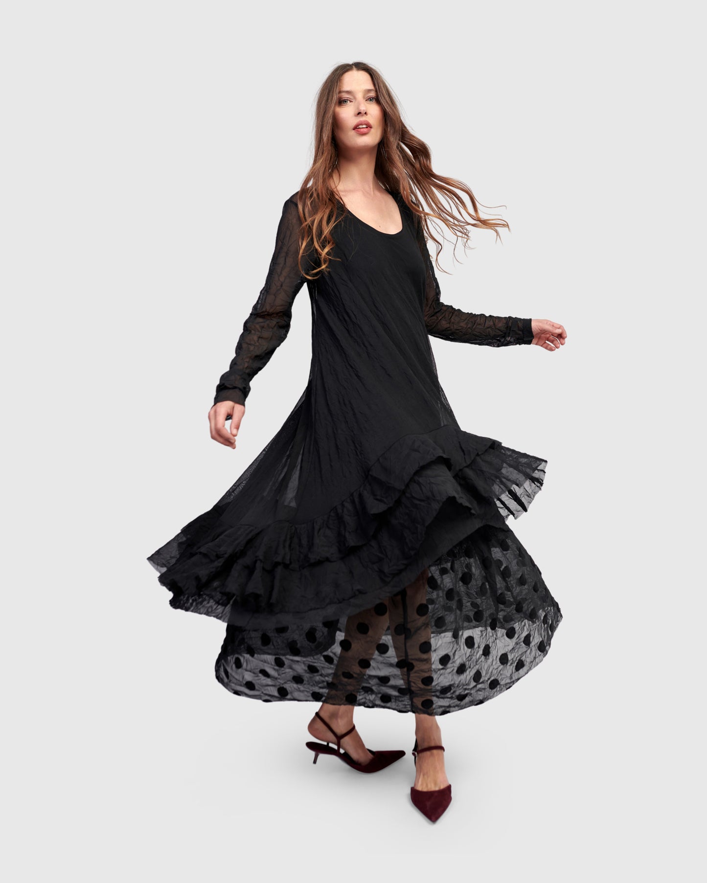 חצאית אפטר דארק שחורה