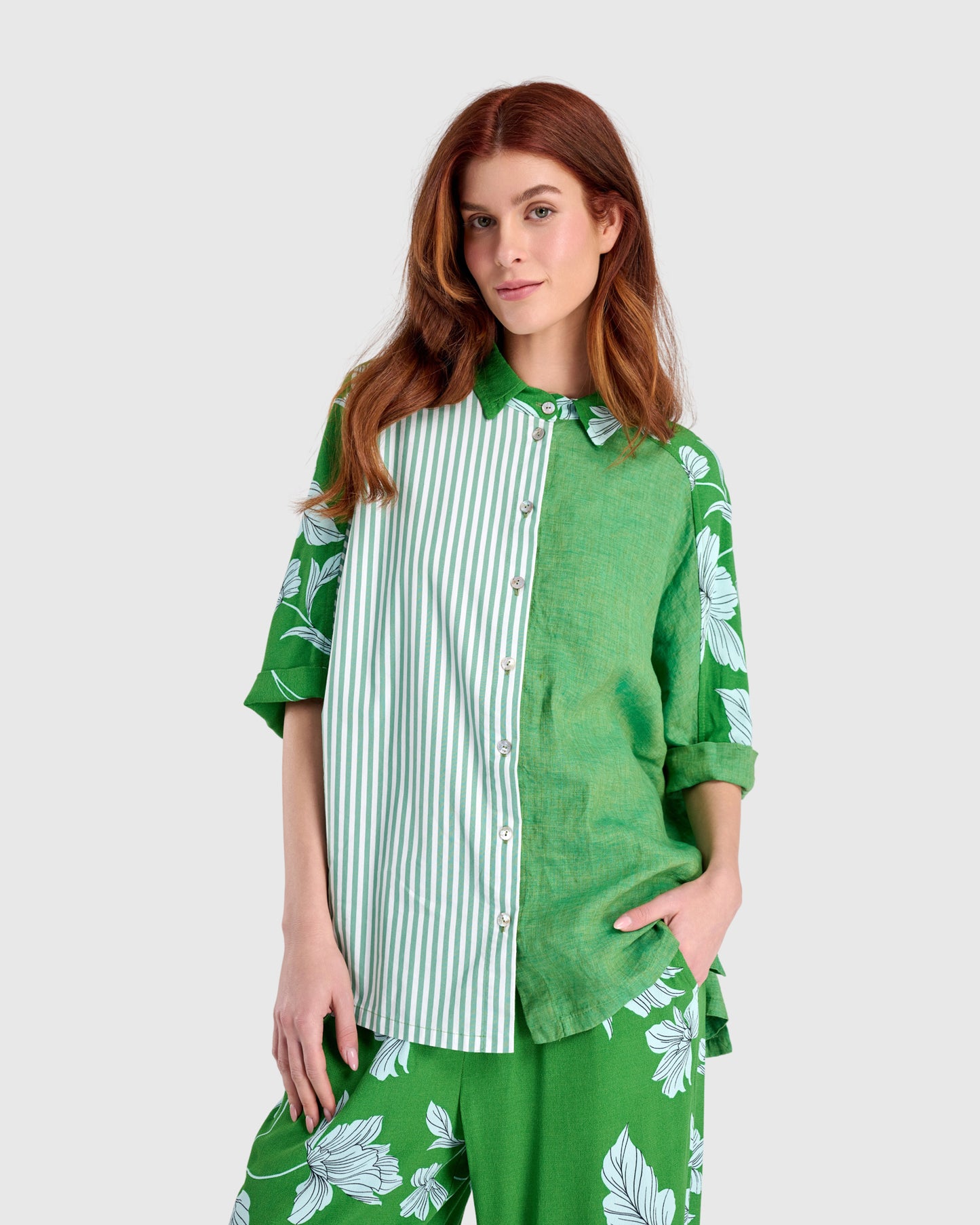 חולצה רותי מיקס פשתן