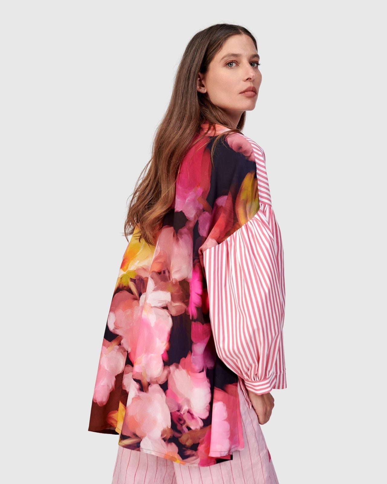 חולצה לנה ורודה