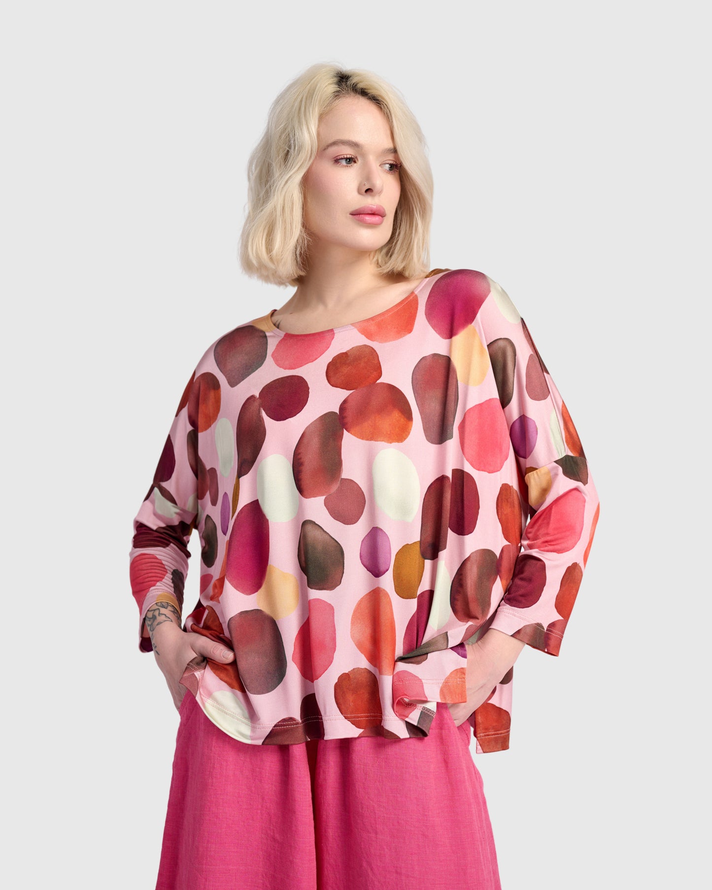 טוניקה רינה בועות מג'נטה