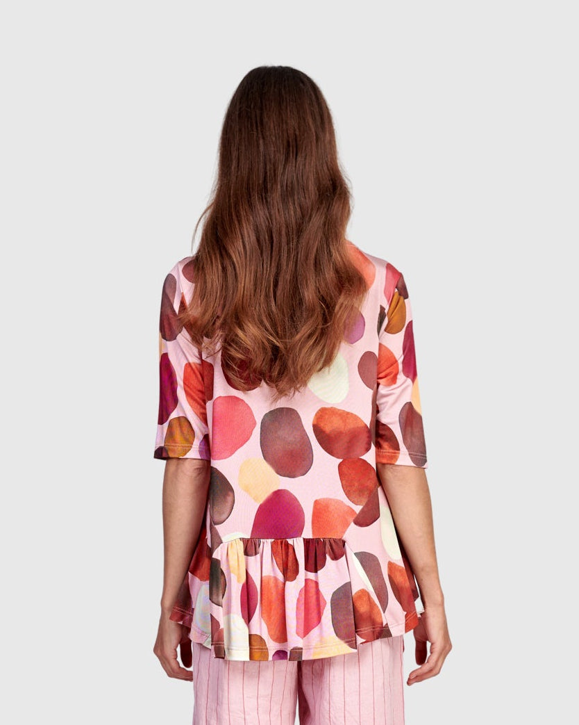 טישירט בלרינה בועות מג'נטה