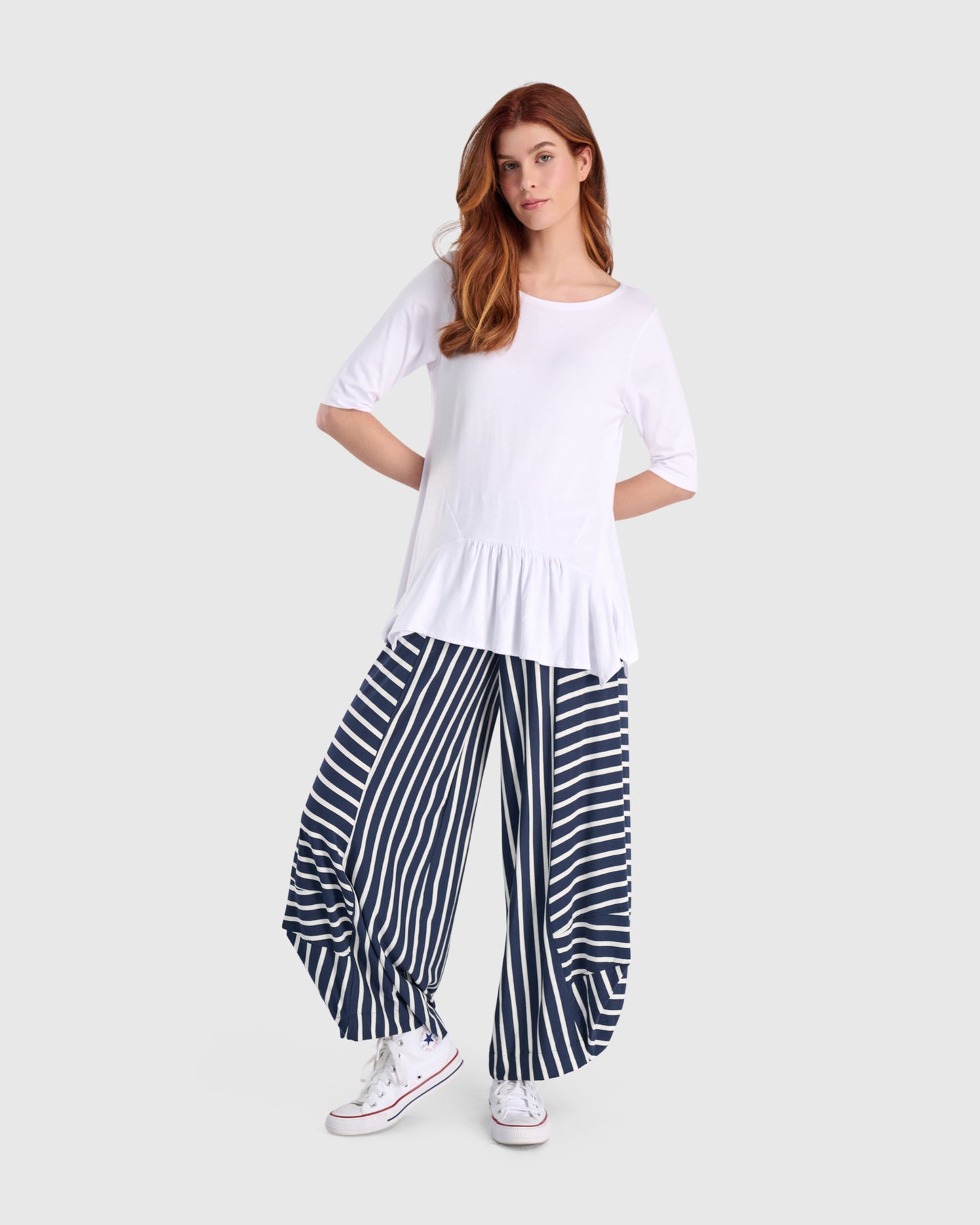 מכנסי פונטו פסים