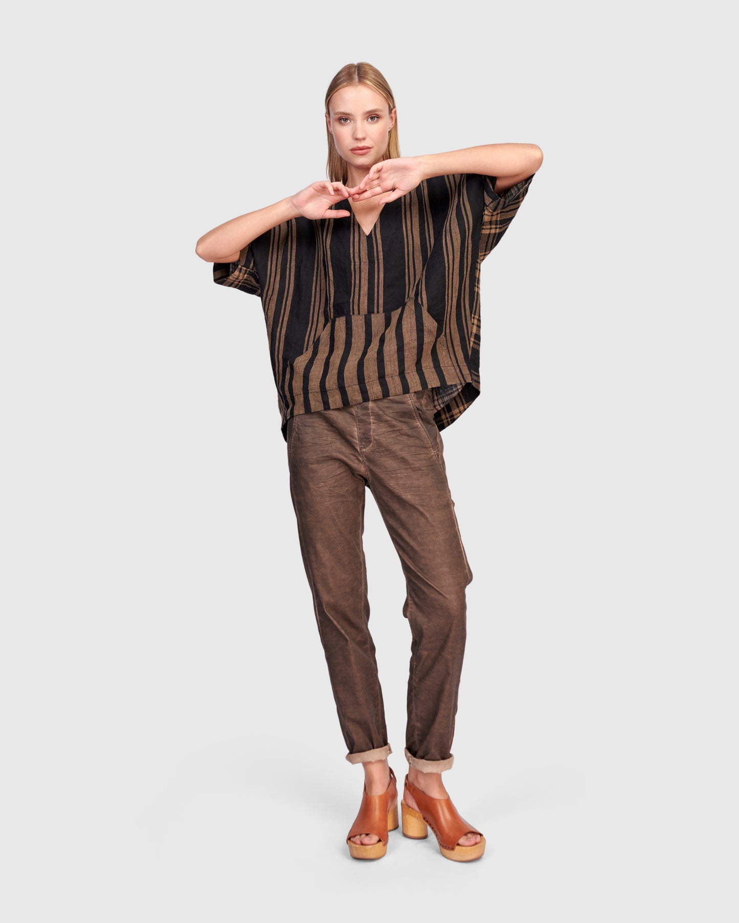 מכנסי גריי חום