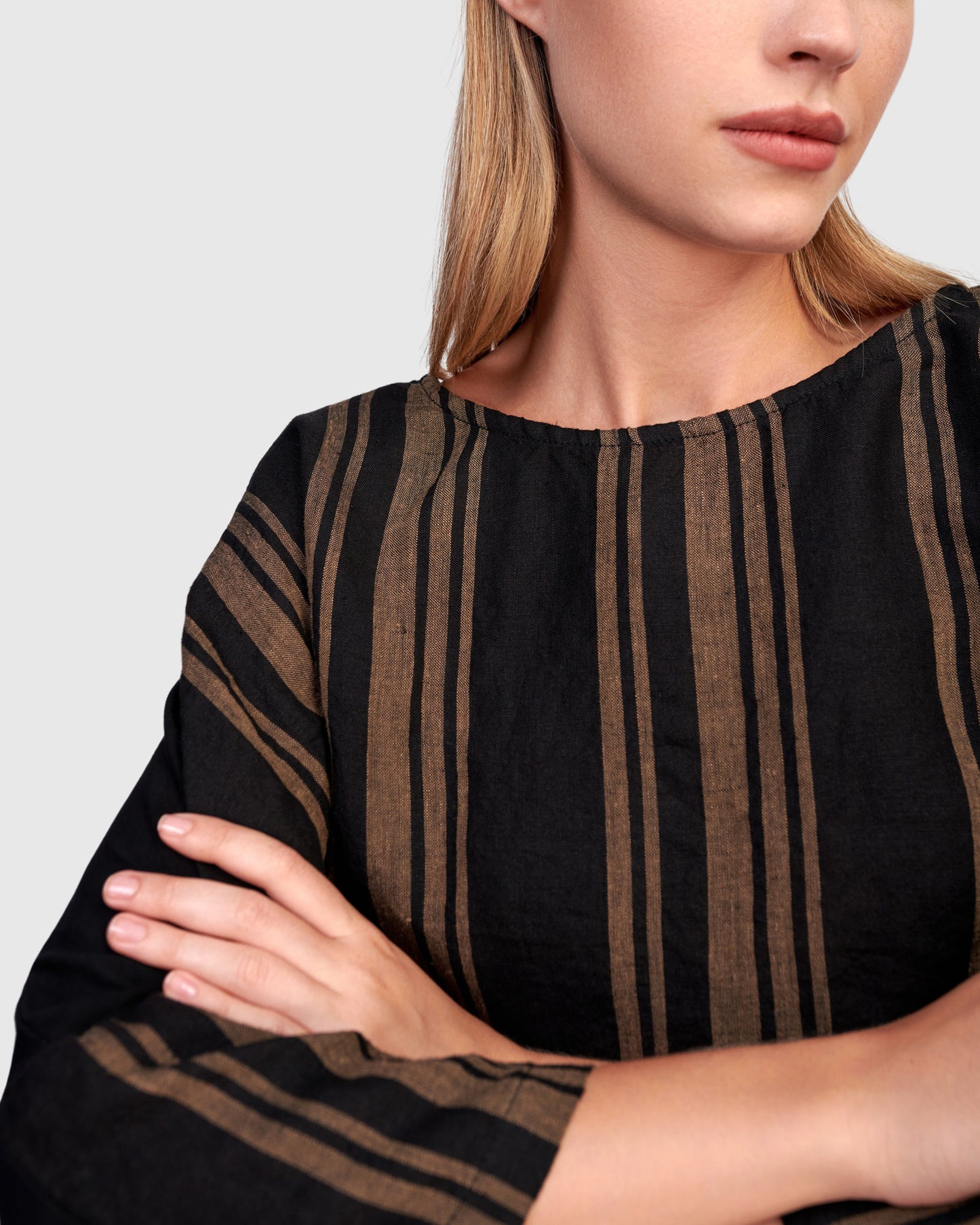 טישירט פשתן פסים