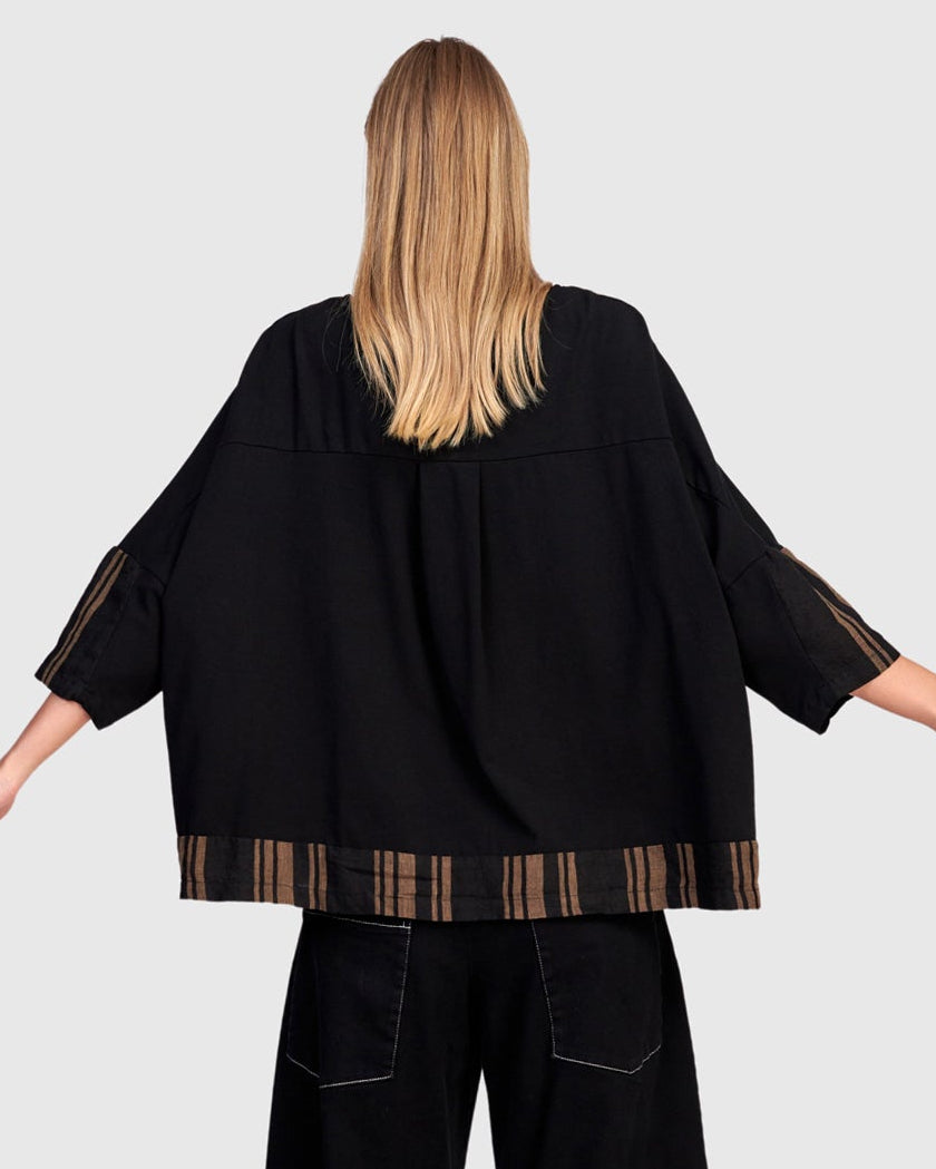 טישירט פשתן פסים