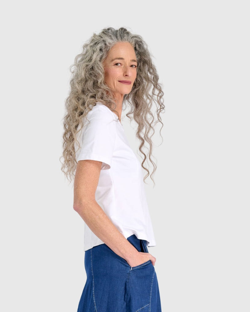 טישירט נסיכה לבן