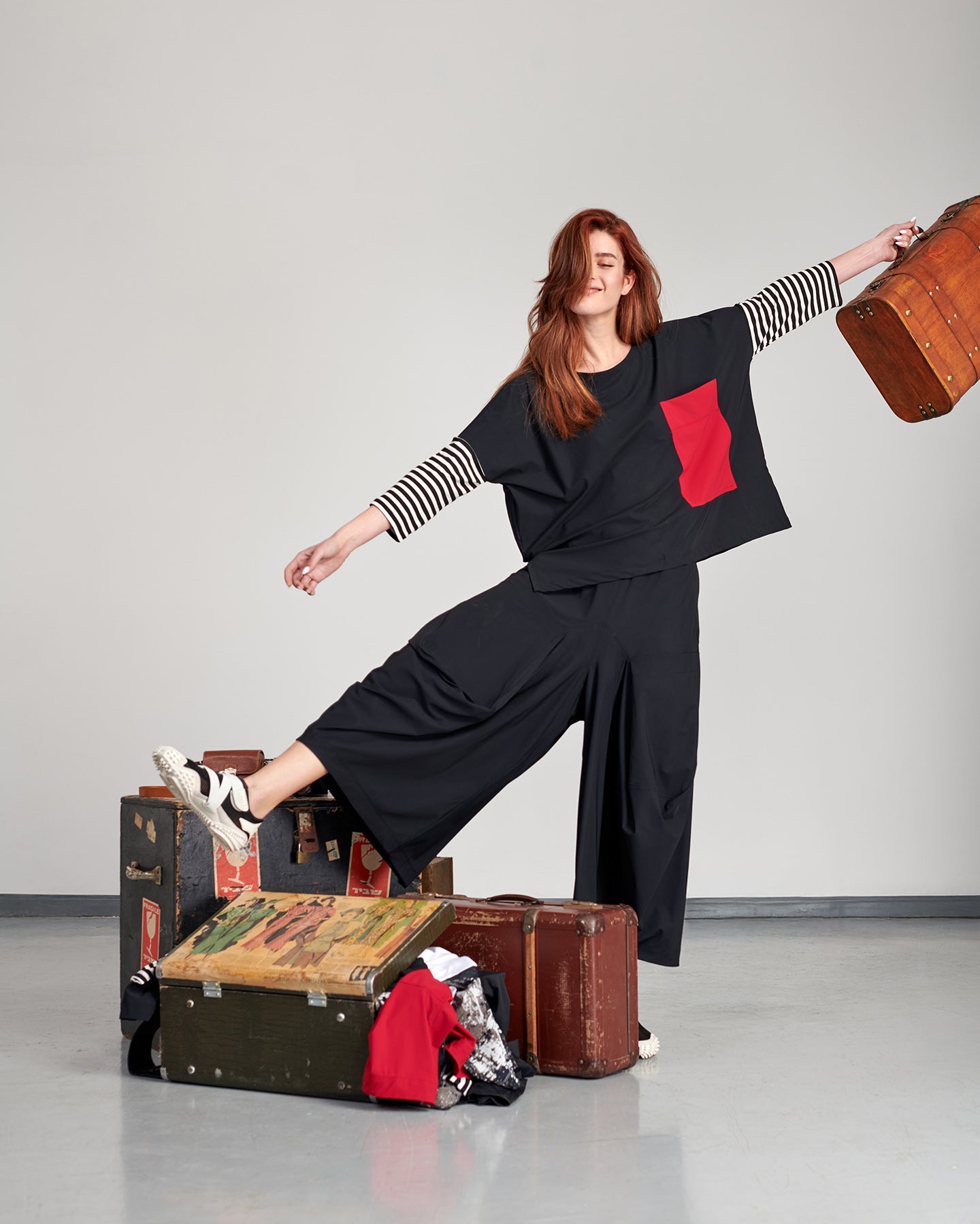 מכנסי טכנו הרמון שחור