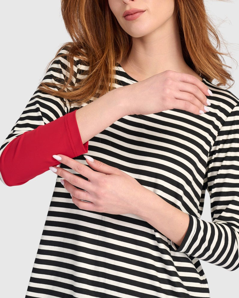 חולצה טכנו פסים