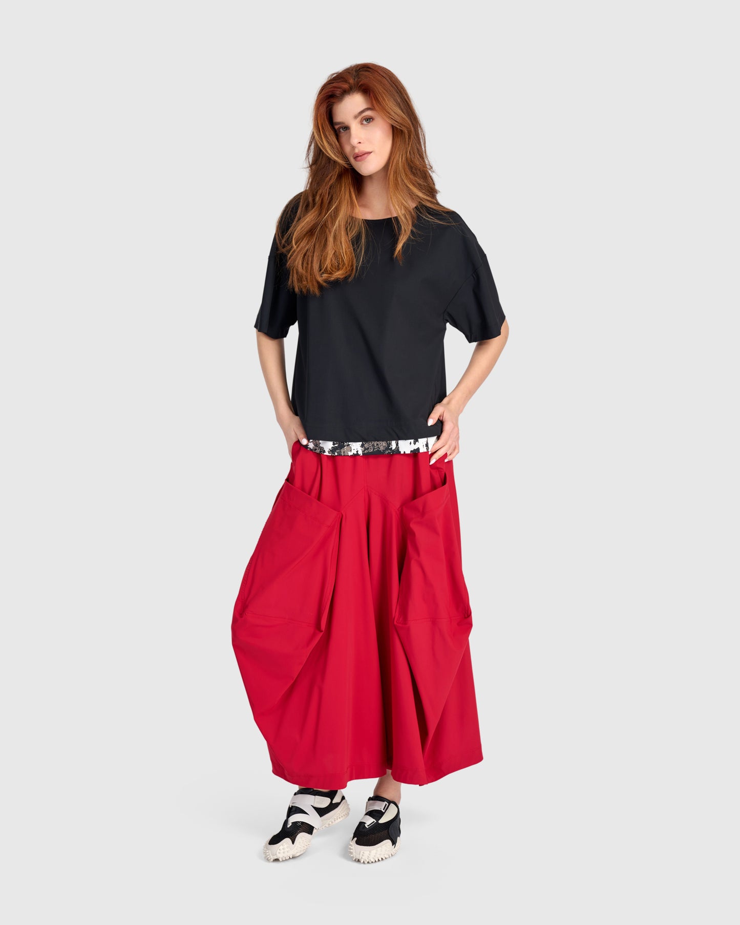 מכנסי טכנו הרמון אדום