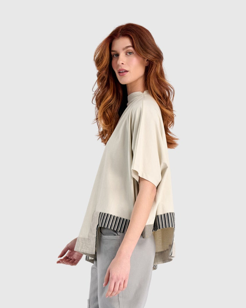 טישירט אורבן מפתח שמנת