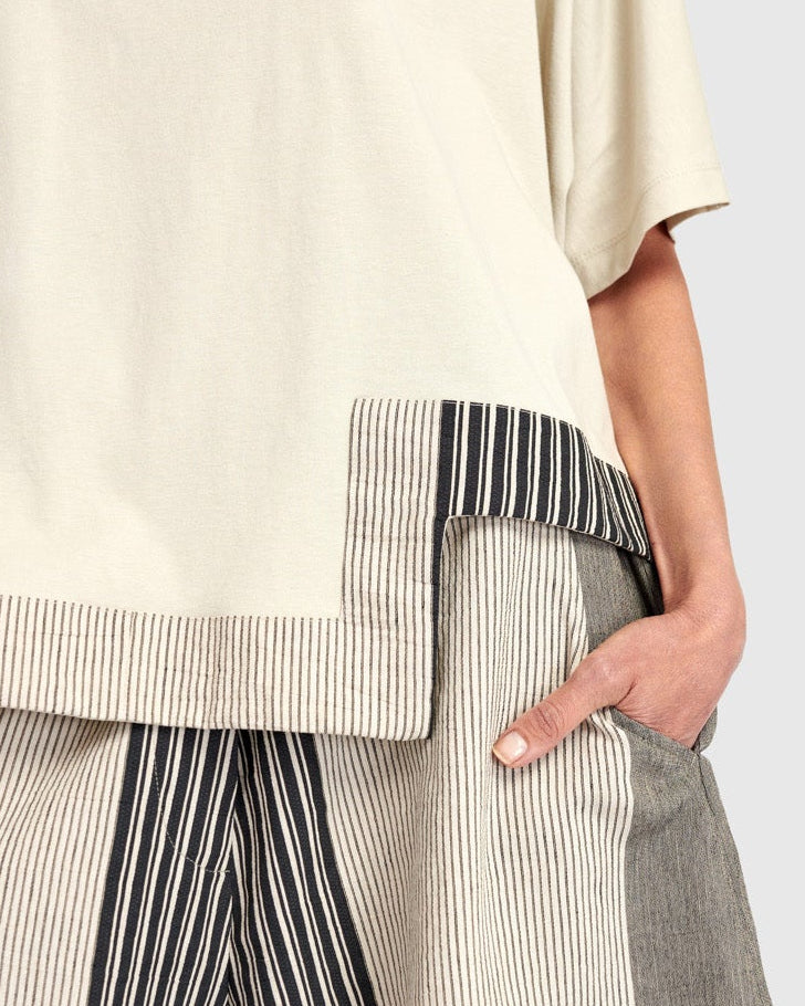 טישירט אורבן מפתח שמנת