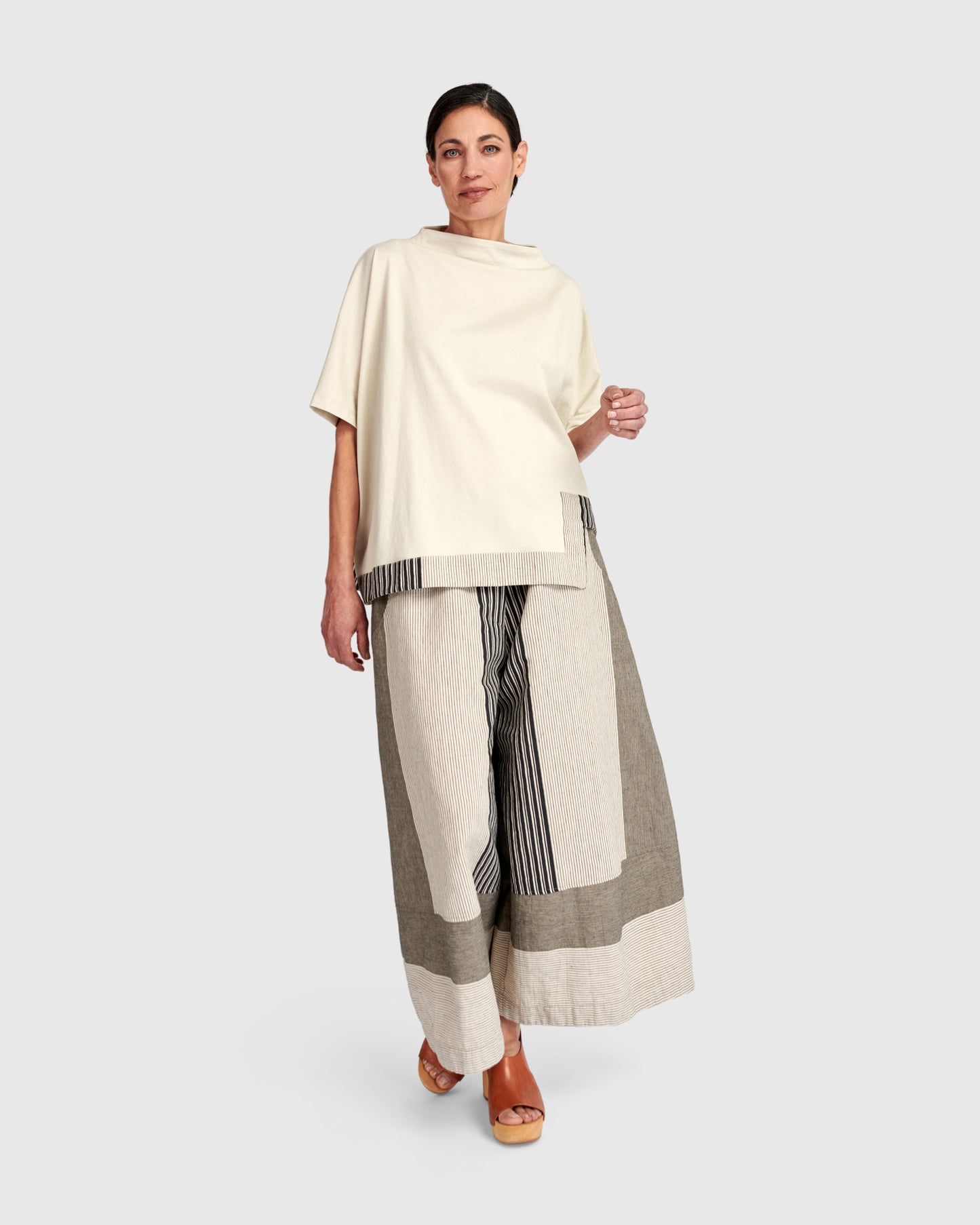 מכנסי אורבן פשתן אבן