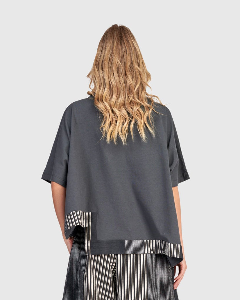 טישירט אורבן מפתח אפור