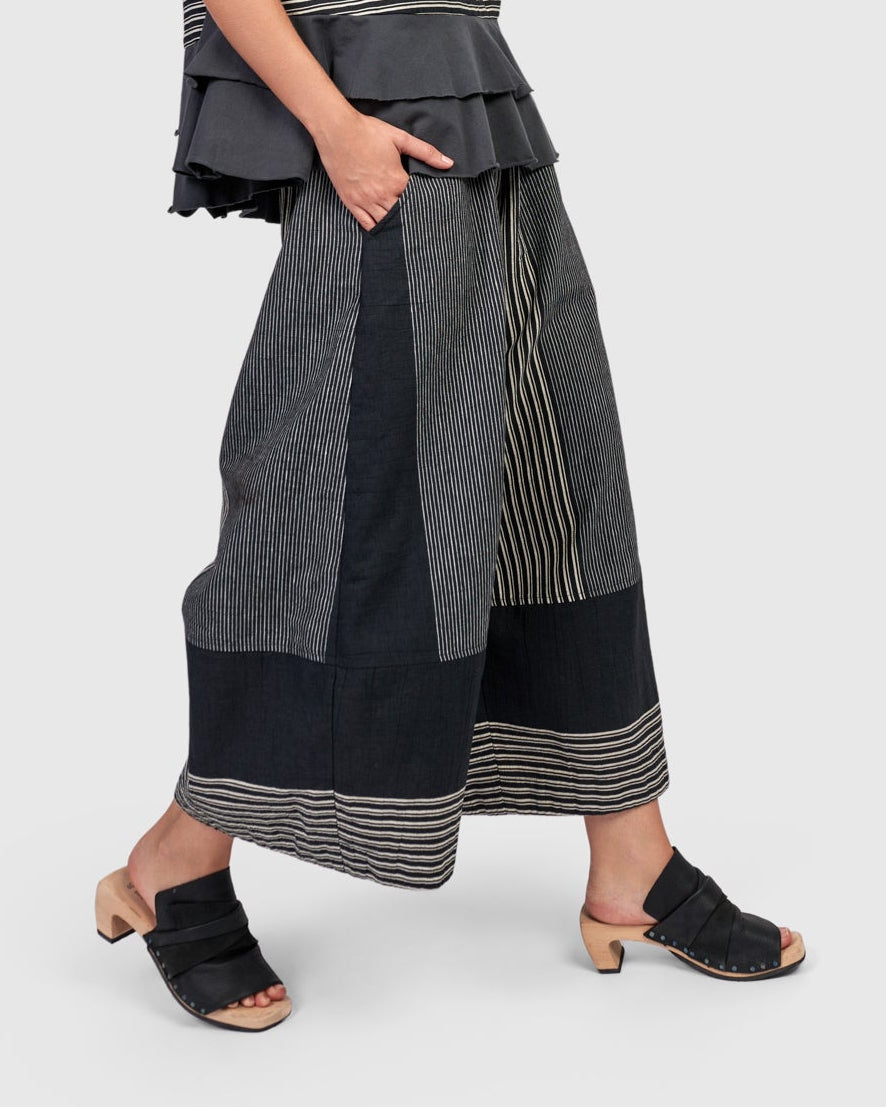 מכנסי אורבן פשתן אפור