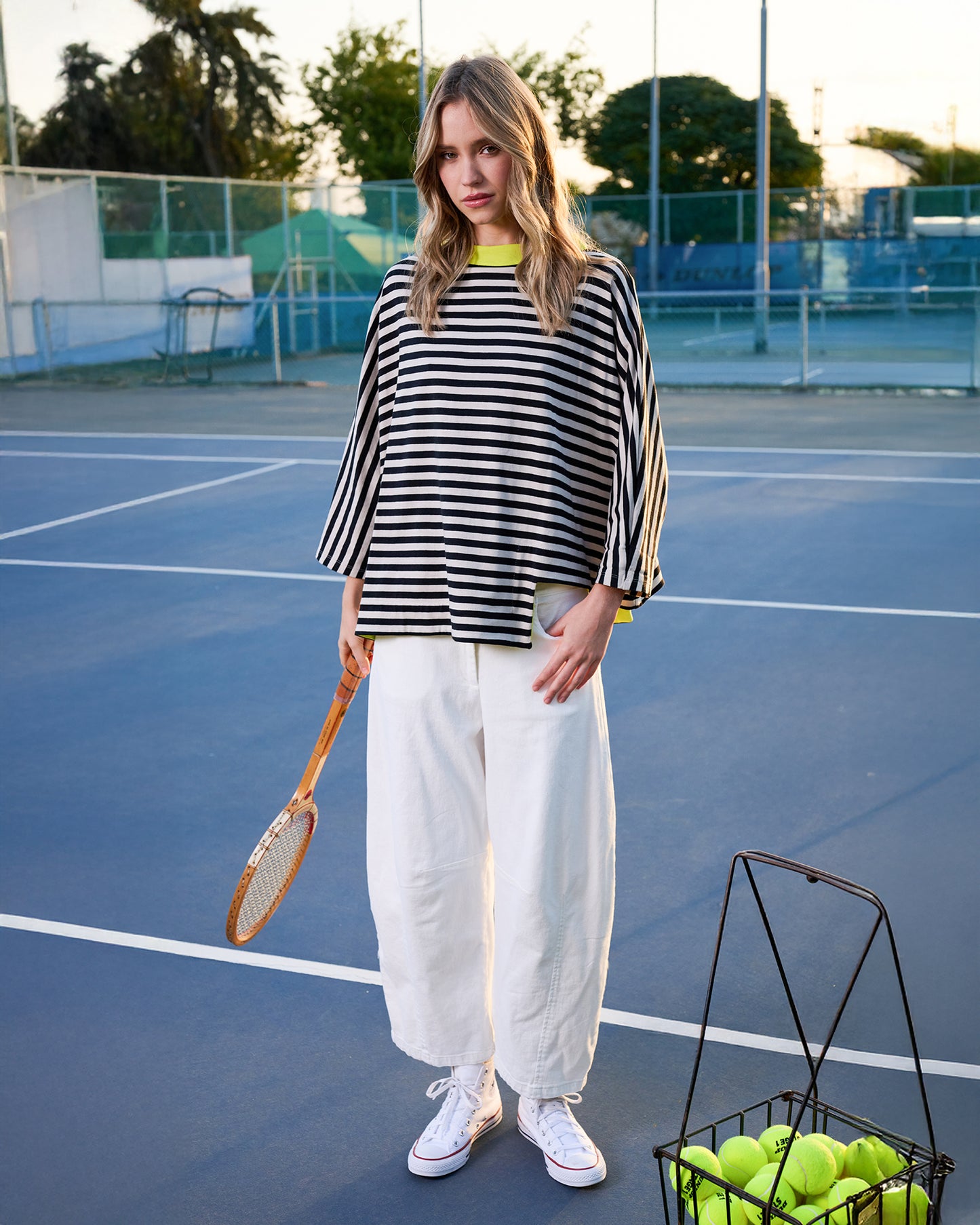 מכנסי מחוגה לבן