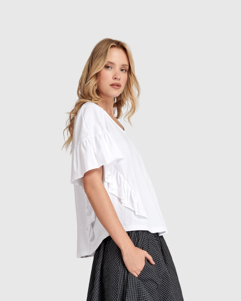 טישירט אורבן רפרוף לבן