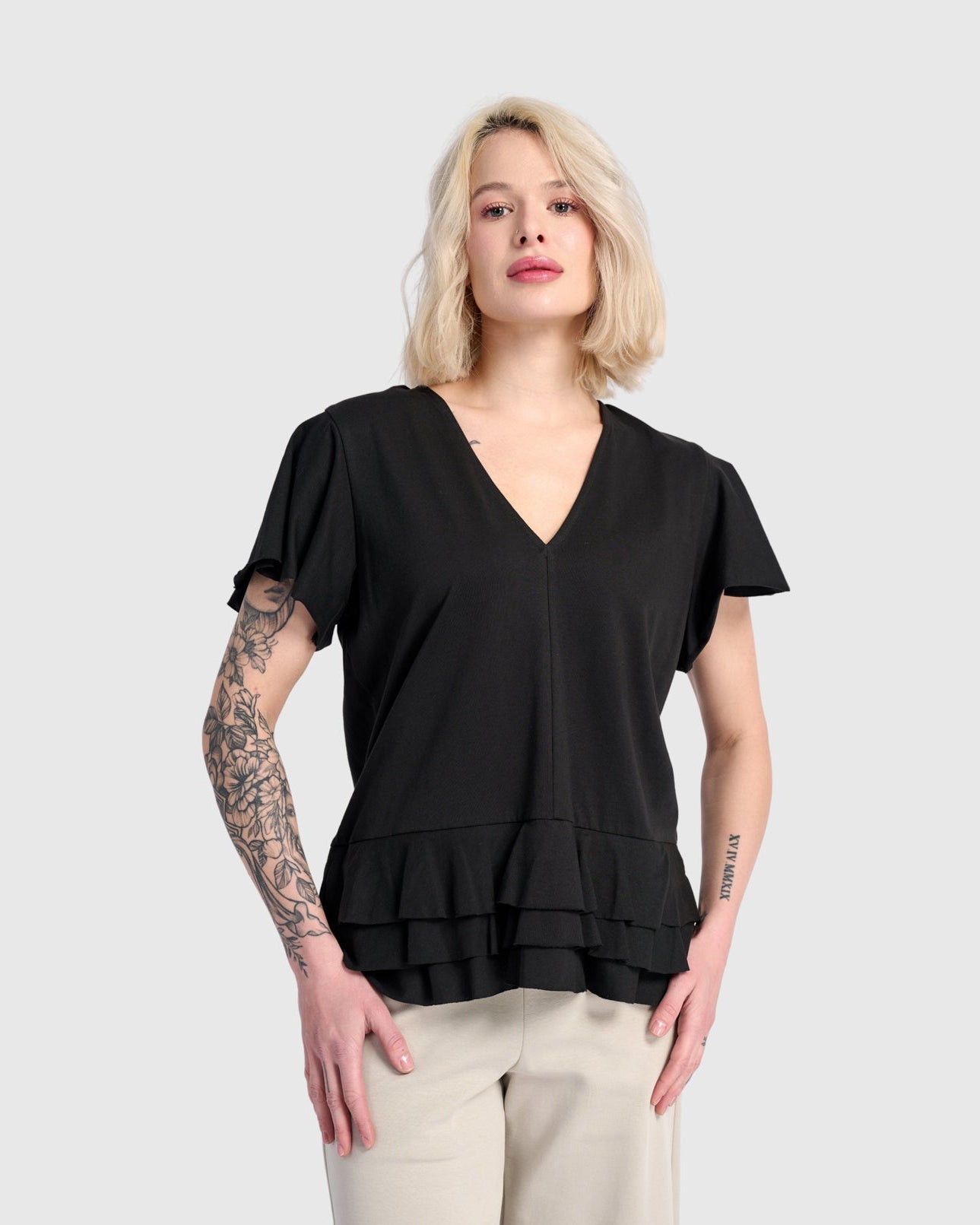 טישירט אורבן אדוות שחורה