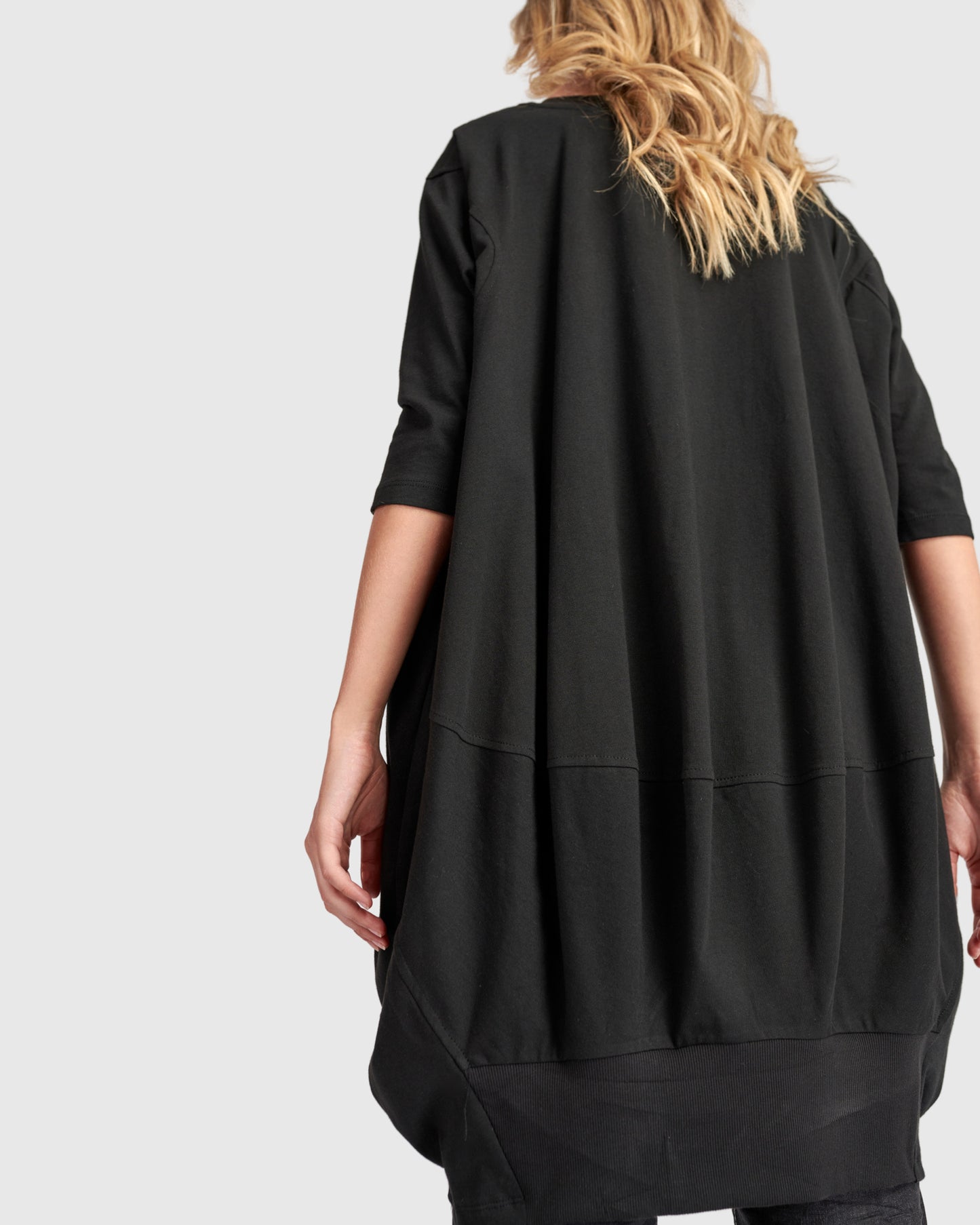 טוניקה אורבן כיסים שחורה