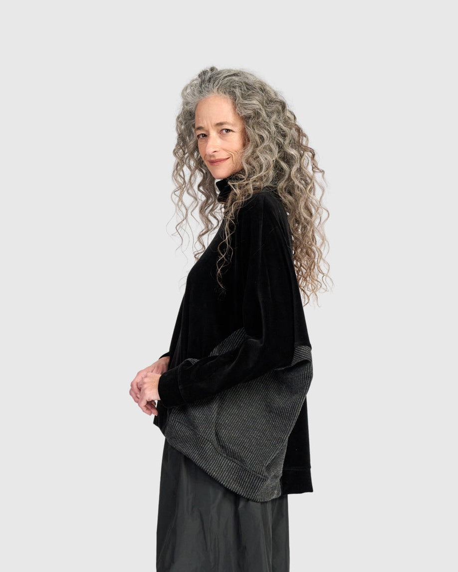 סווטשירט אורבן 2 ערים שחור