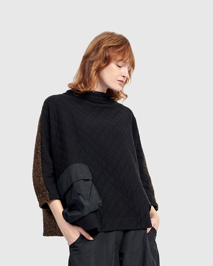 סווטשירט אורבן מפתח מיקס שחור