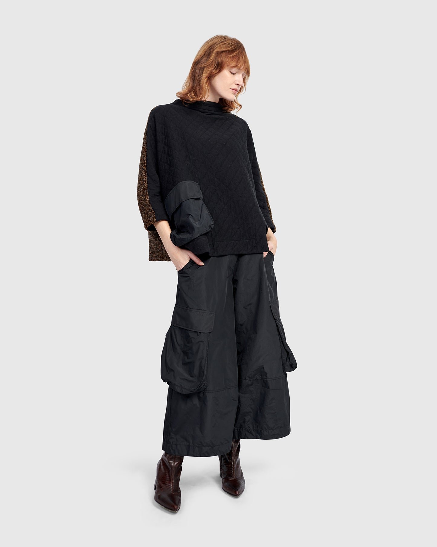 מכנסי אורבן טאפט שחור