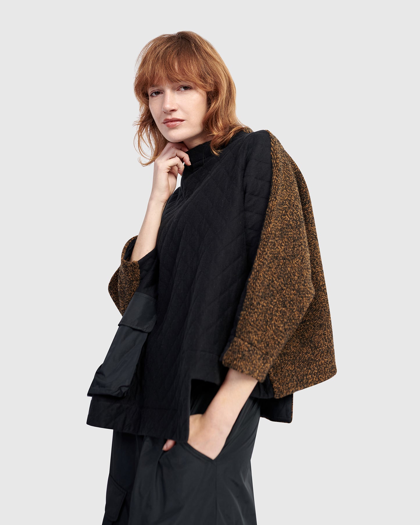 סווטשירט אורבן מפתח מיקס שחור