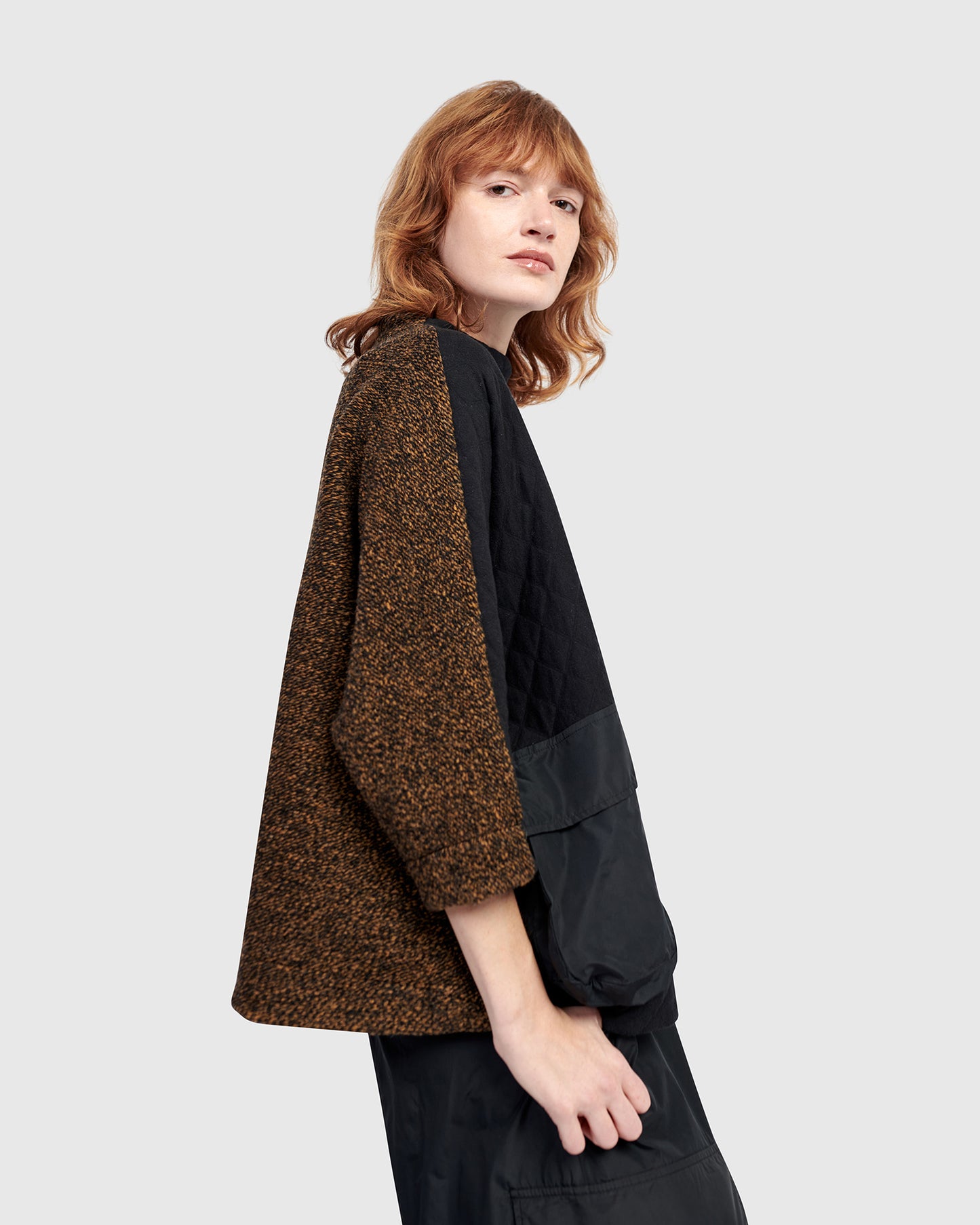 סווטשירט אורבן מפתח מיקס שחור