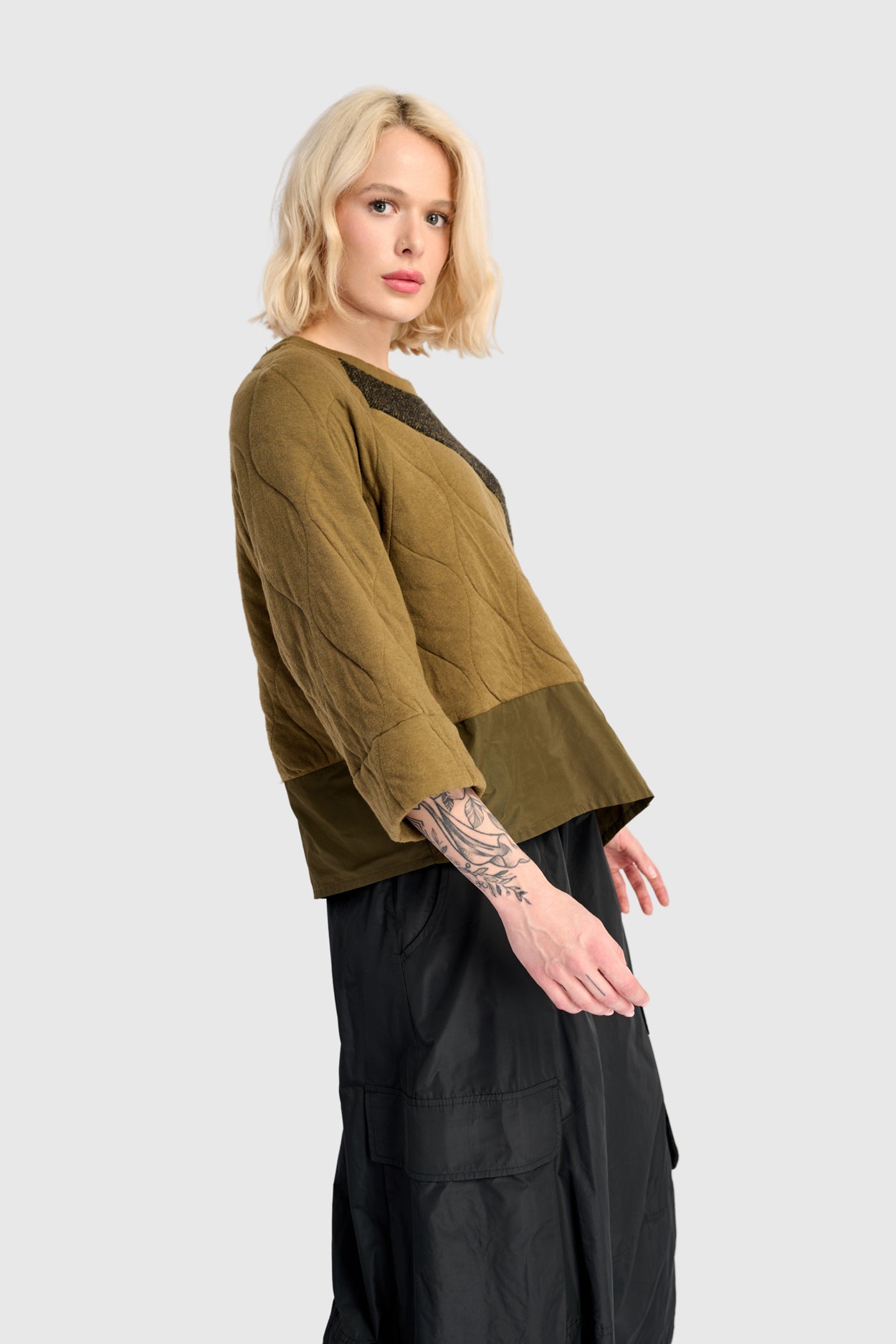 סווטשירט אורבן מחולק חאקי