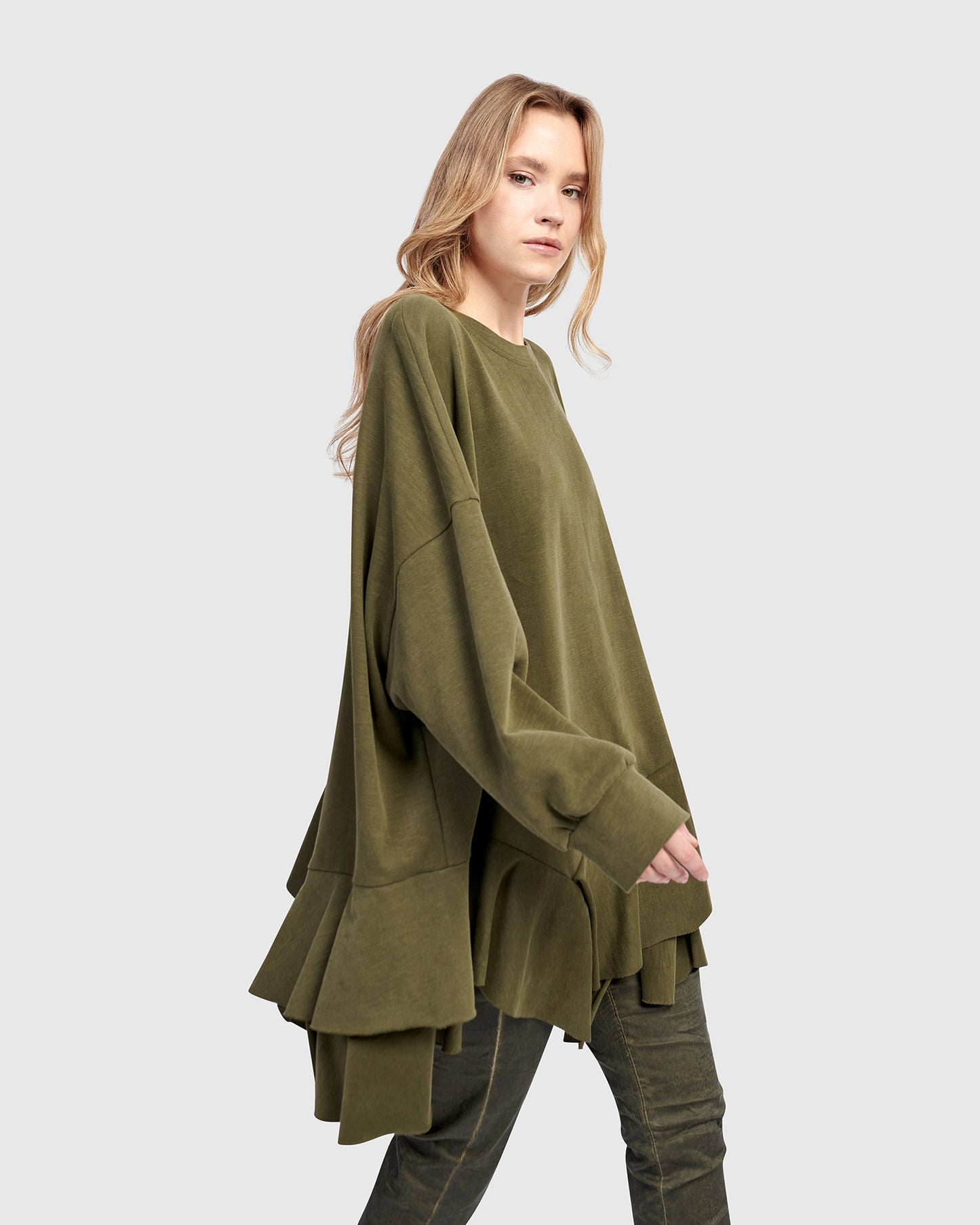 סווטשירט אורבן וולנים זית