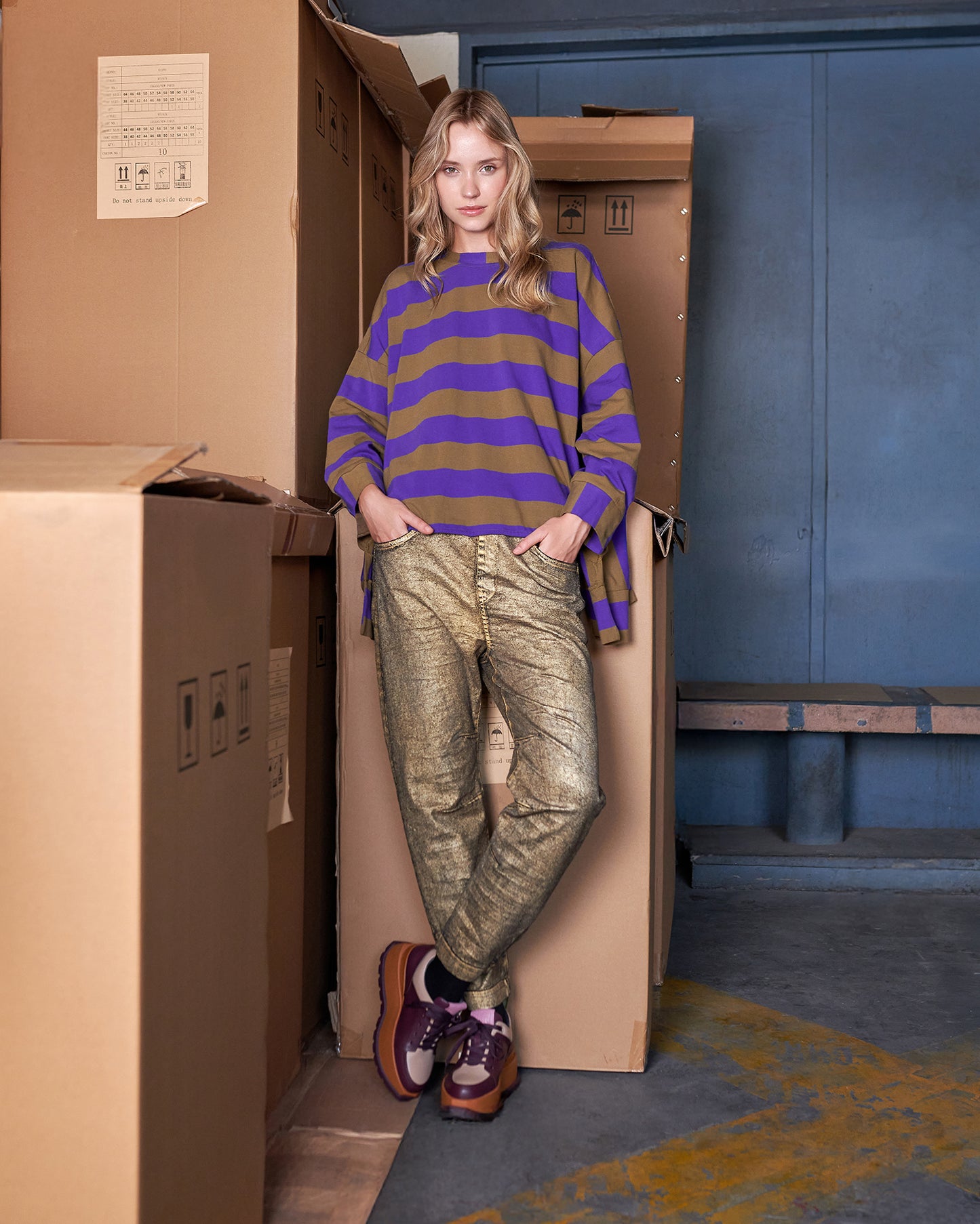 מכנסי גירלפרנד זהב