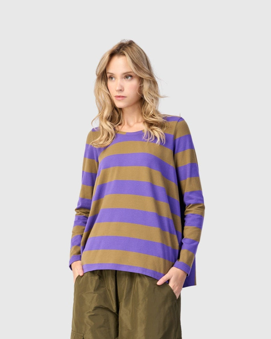 טישירט אורבן פסים סגול