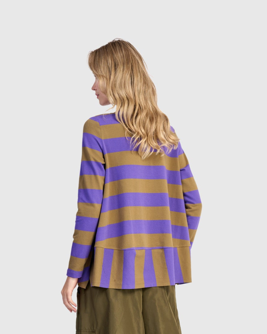 טישירט אורבן פסים סגול