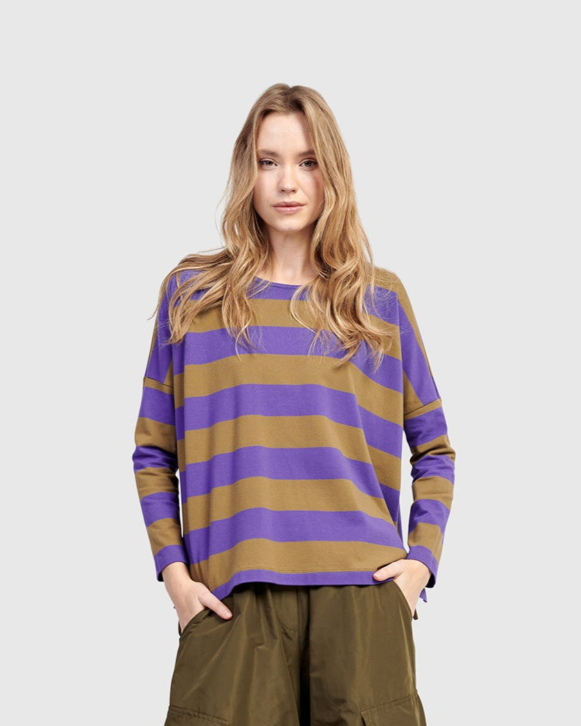 טוניקה אורבן רנה פסים סגול