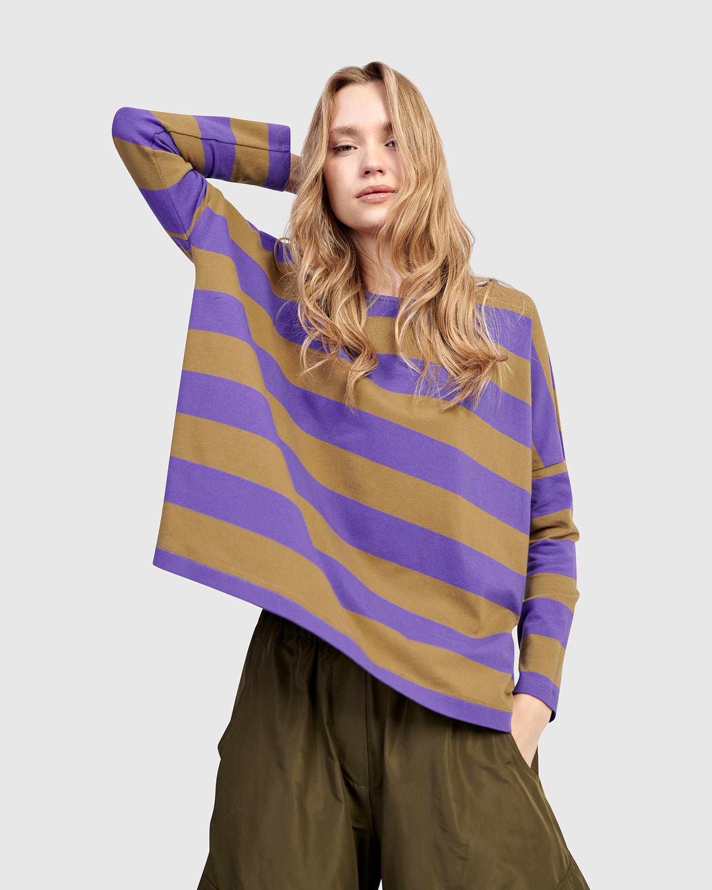 טוניקה אורבן רנה פסים סגול